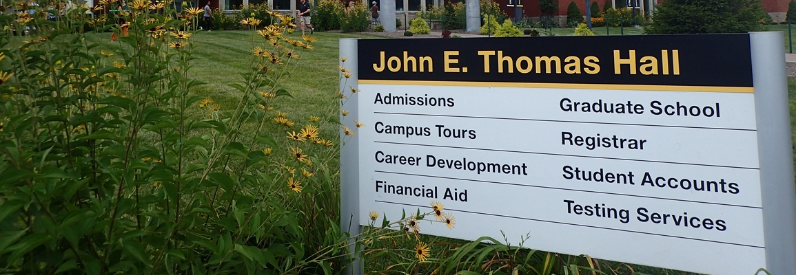 John E Thomas Hall sign